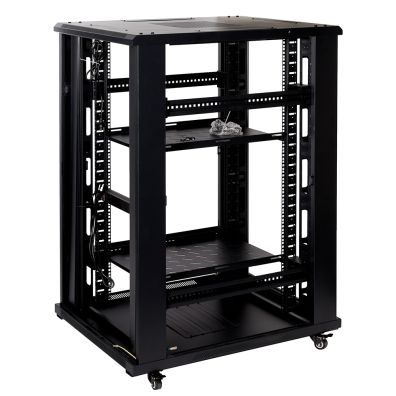 4Cabling 27RU 1000mm Deep X 800mm Wide Server Rack With Bi-Fold Mesh D