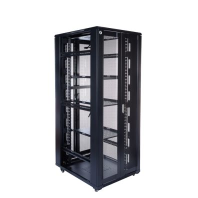 4Cabling 42RU 800mm Deep X 800mm Wide Server Rack With Bi-Fold Mesh Do